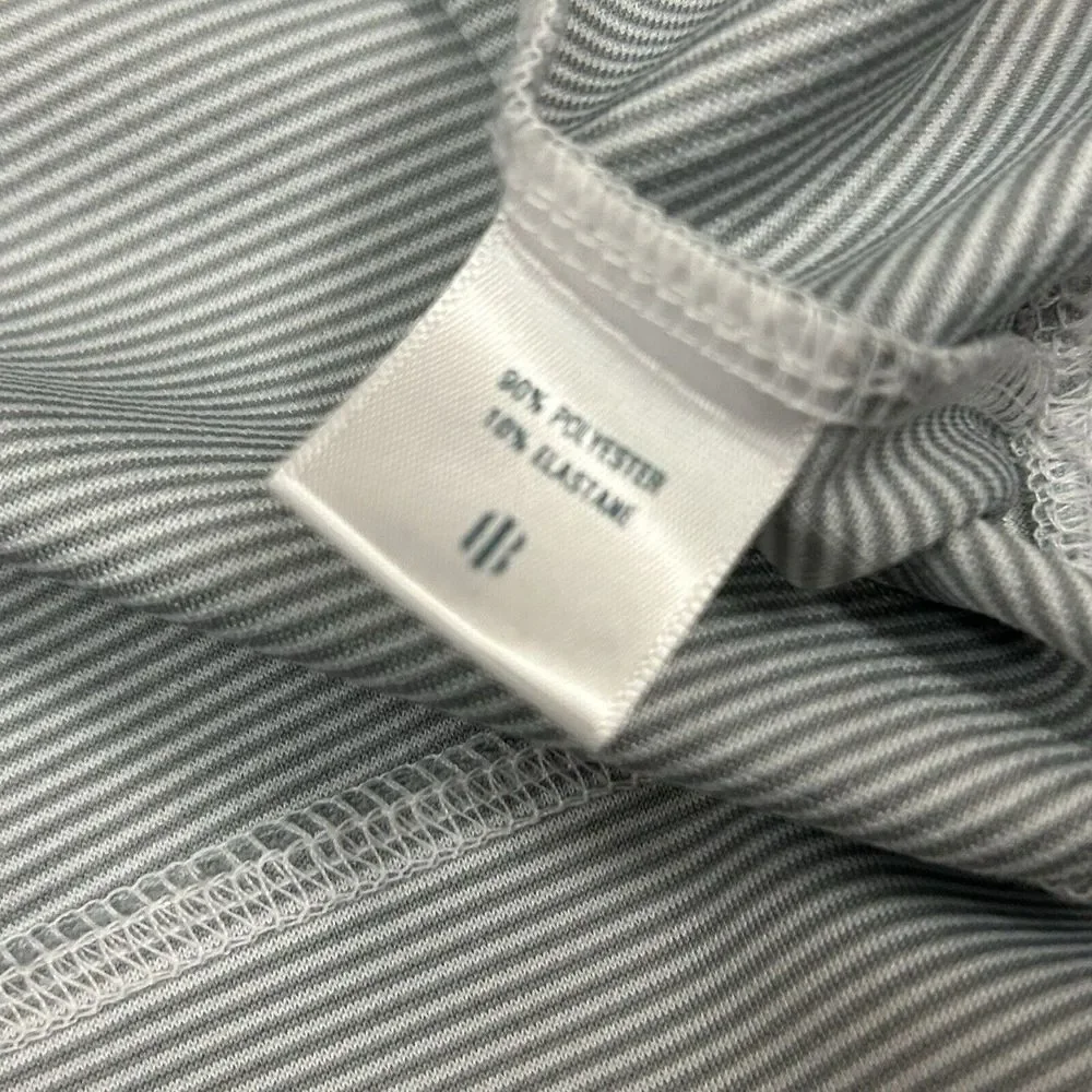 Holderness & Bourne Men’s Gray Striped Quarter-Zip Pullover